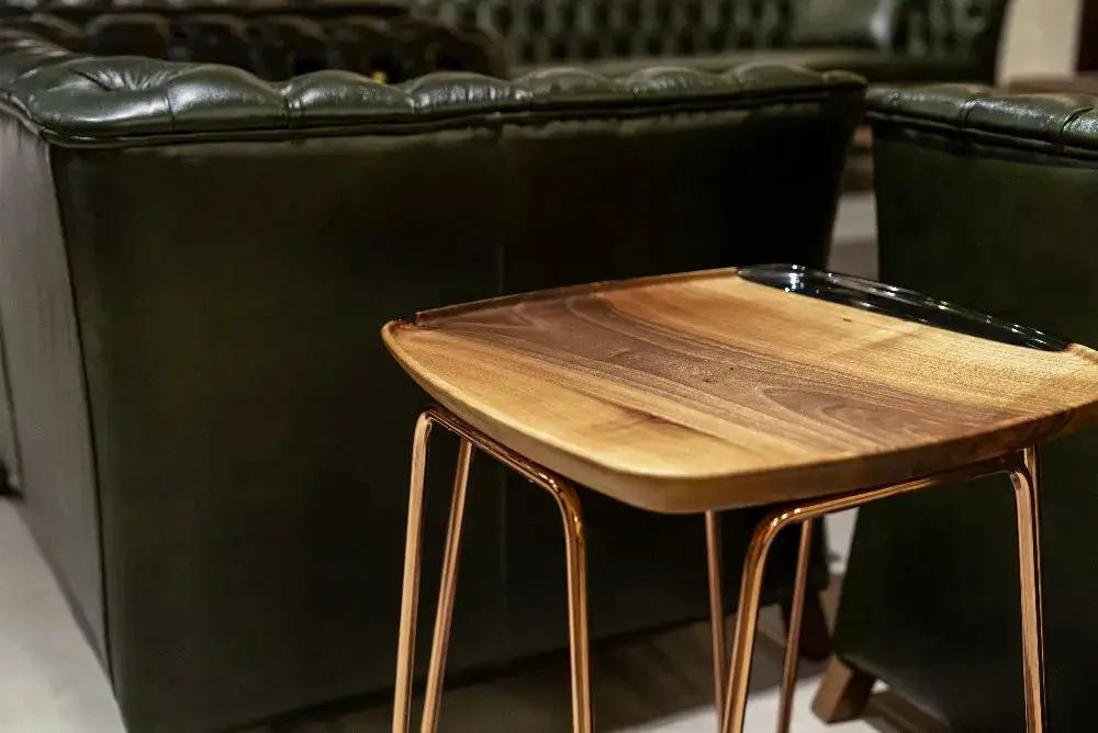 Rectangular Resin Side Table | Ivory Side Table, photo 3 of 11