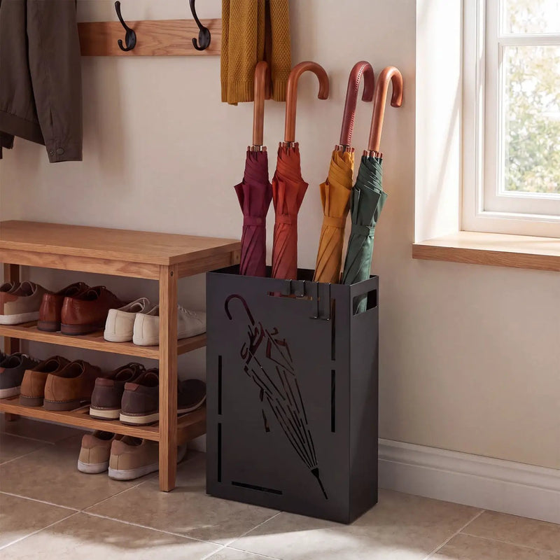 Rectangular Umbrella Stand with Removable Drip Tray by DirectDeals