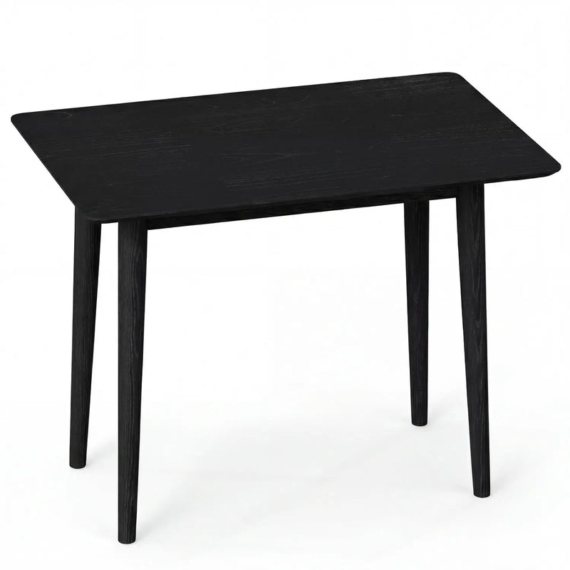 Rectangular Wooden Dining Table for 2-4 34 Inch Farmhouse Solid Wood Kitchen Table by DirectDeals