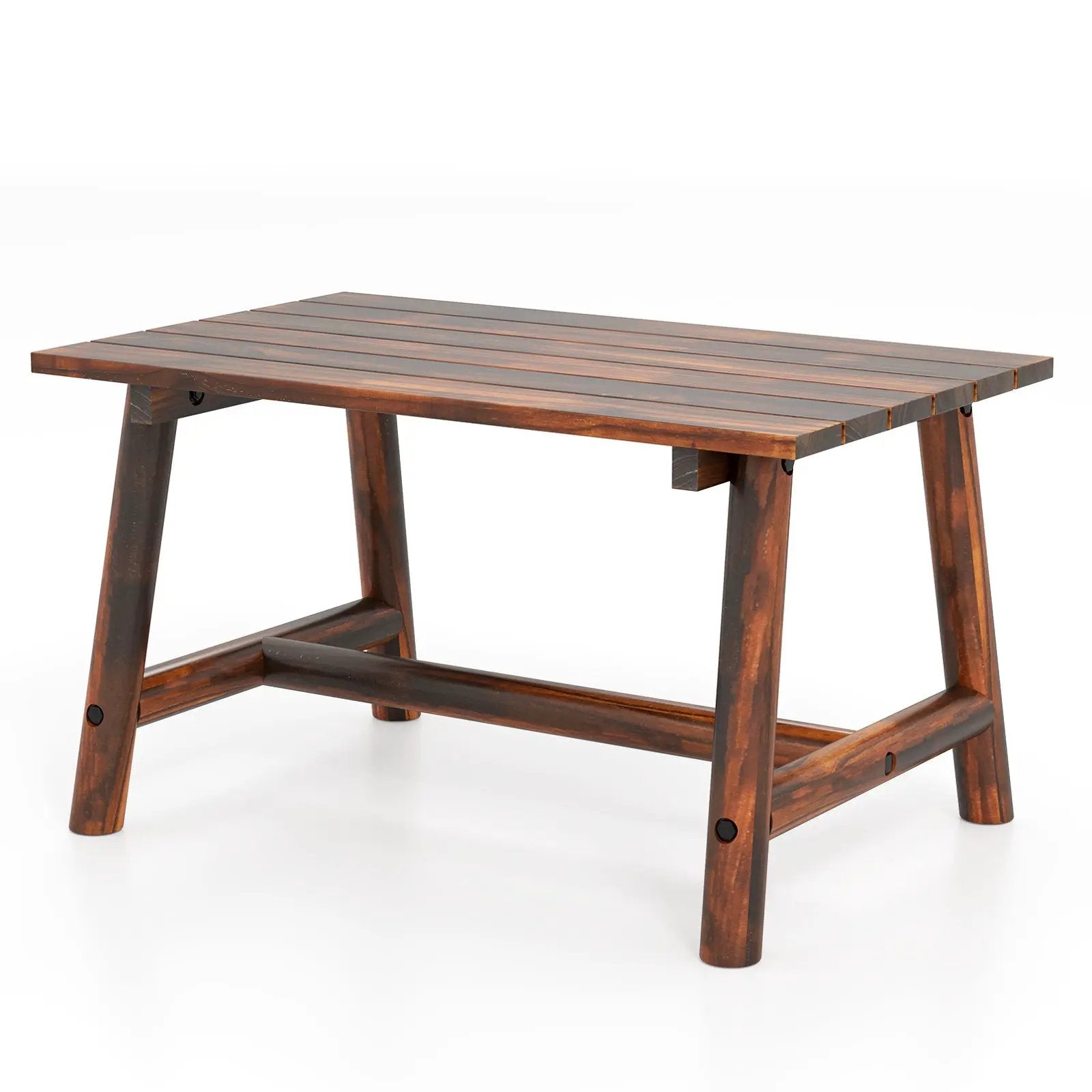 Solid Wood Patio Coffee Table with Slatted Tabletop by DirectDeals