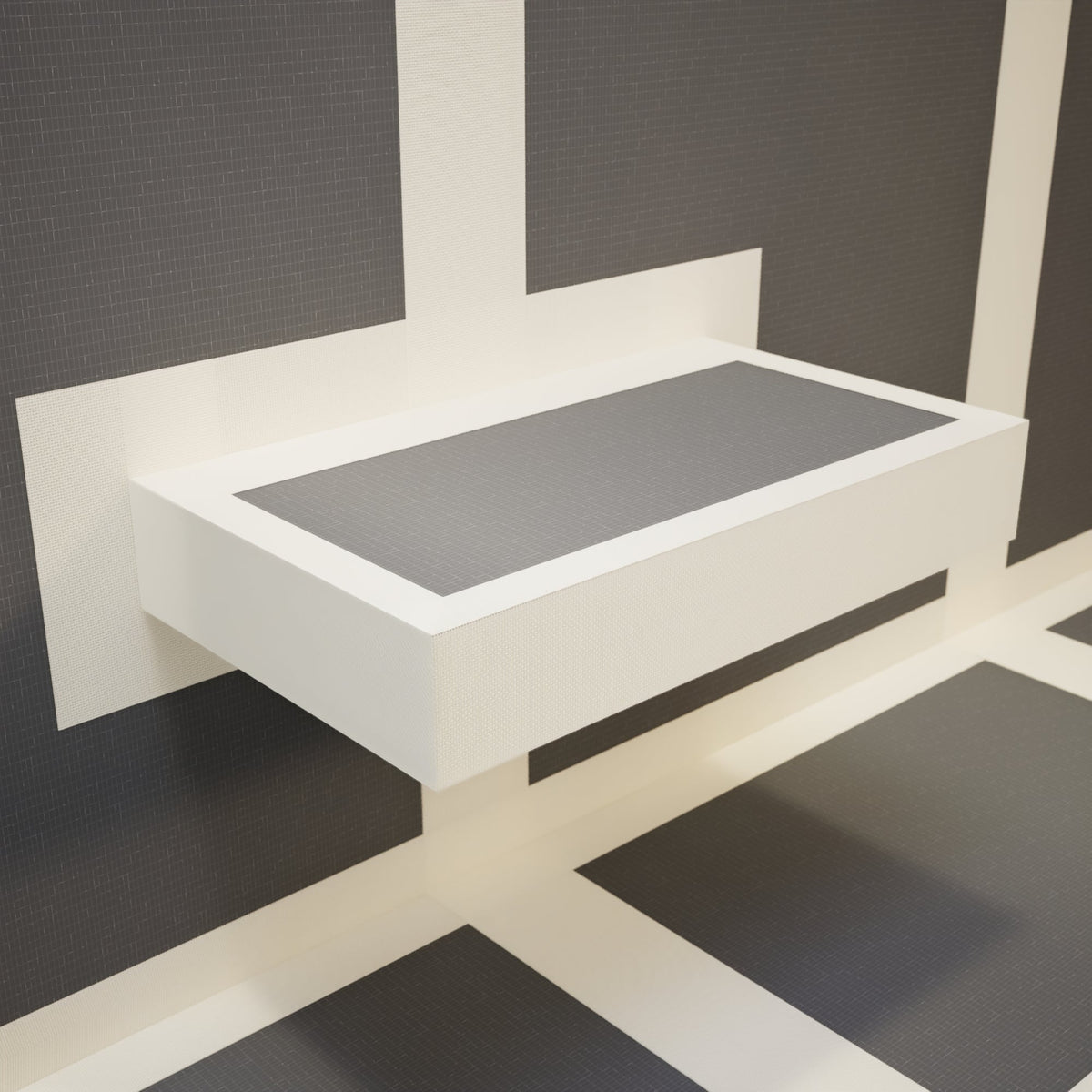 The Original Floating Shower Bench Kit™ with The Original Shower Bench Bracket® by The Original Granite Bracket