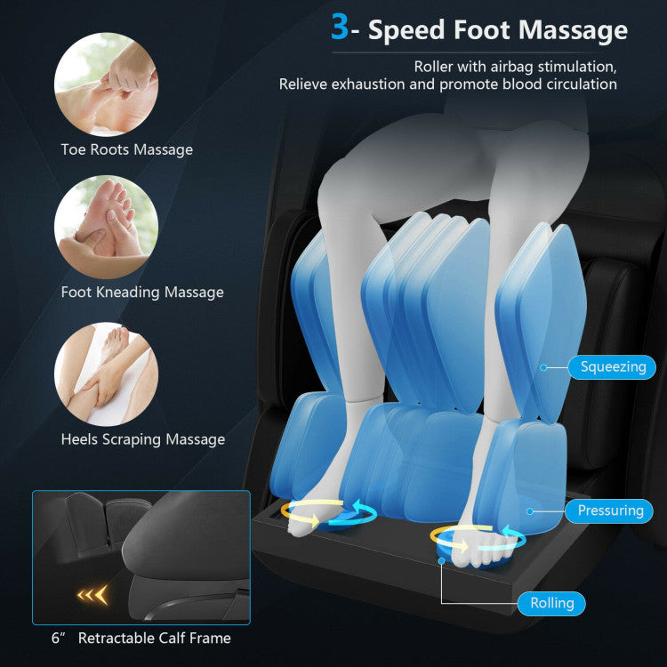 Relaxation 09 - Electric Zero Gravity Heated Massage Chair with SL Track, photo 8 of 14