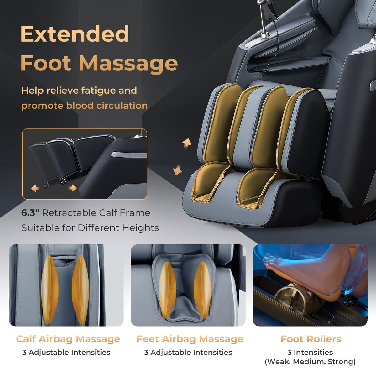 Relaxation 29-Full Body Massage Chair with Waist Heating & Airbag Massage, photo 9 of 19