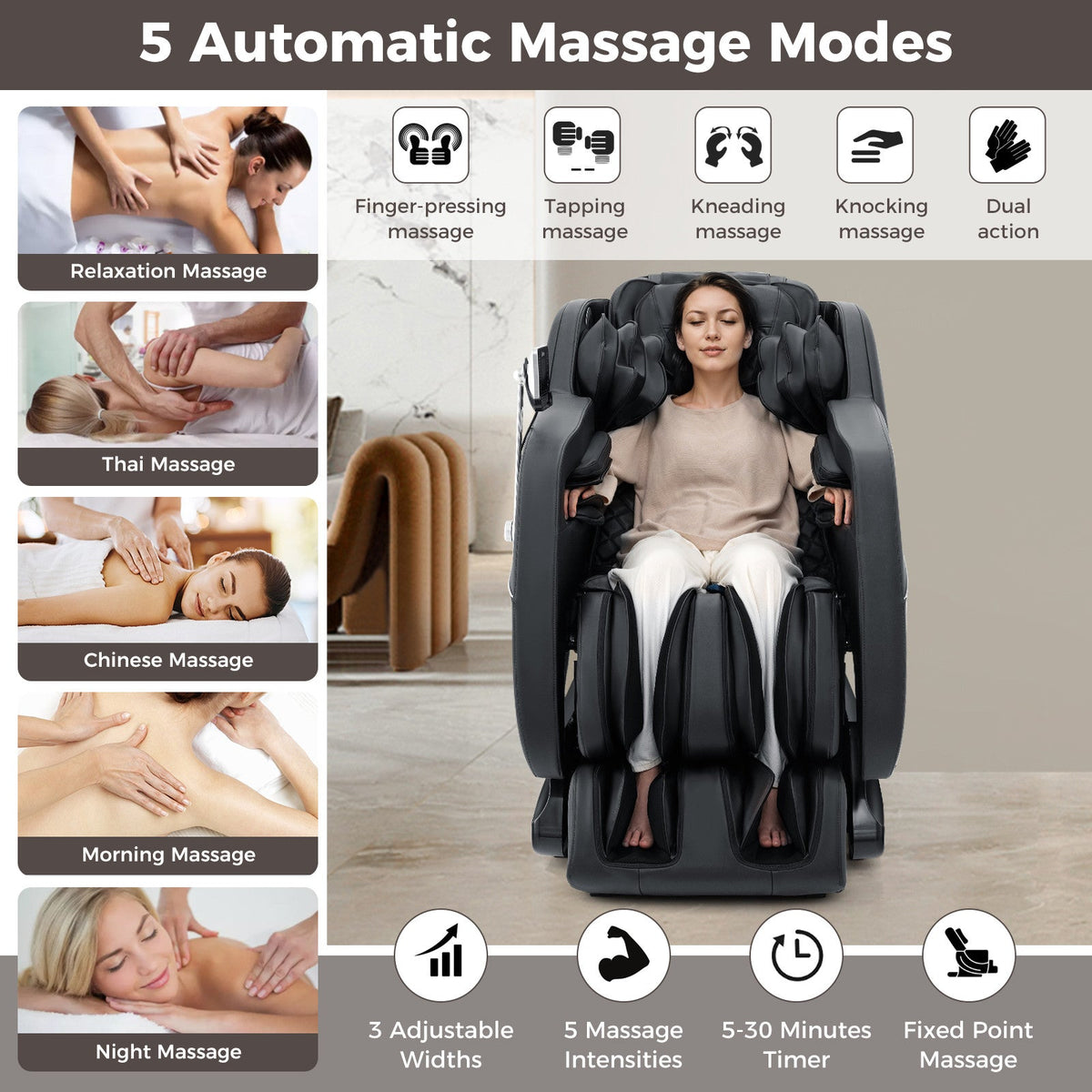 Relaxation 38 - Full Body Massage Chair with Airbags and Heater, photo 25 of 25
