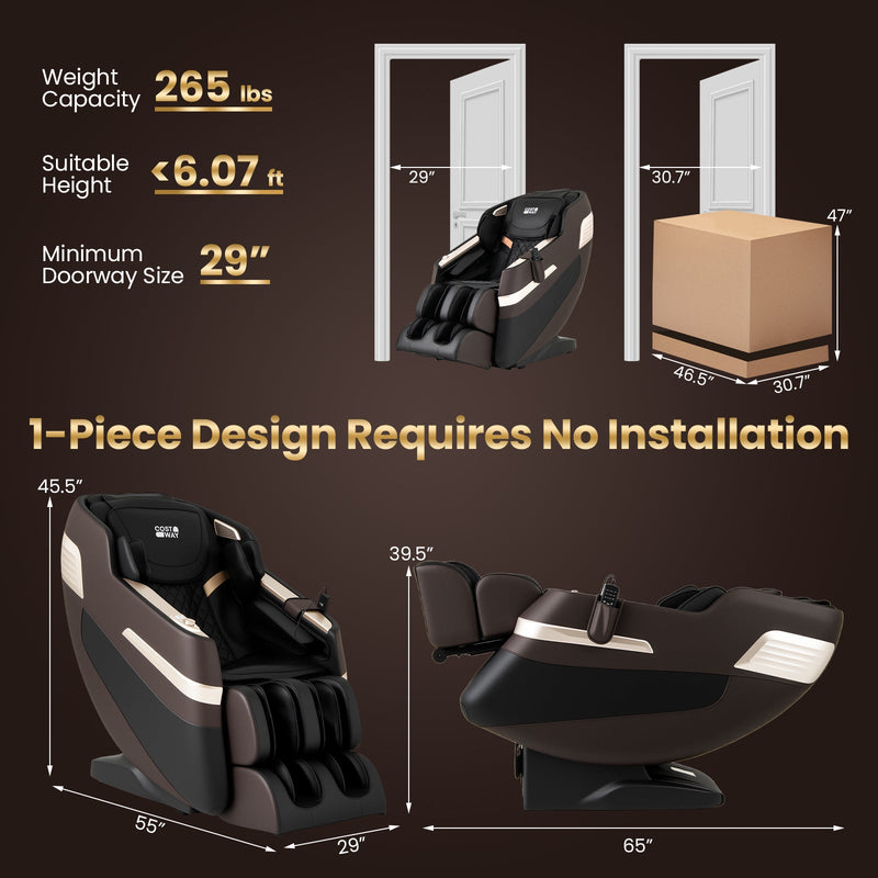 Relaxation 44 - Fully Body Massage Chair with Airbags and Waist Heater, photo 5 of 10