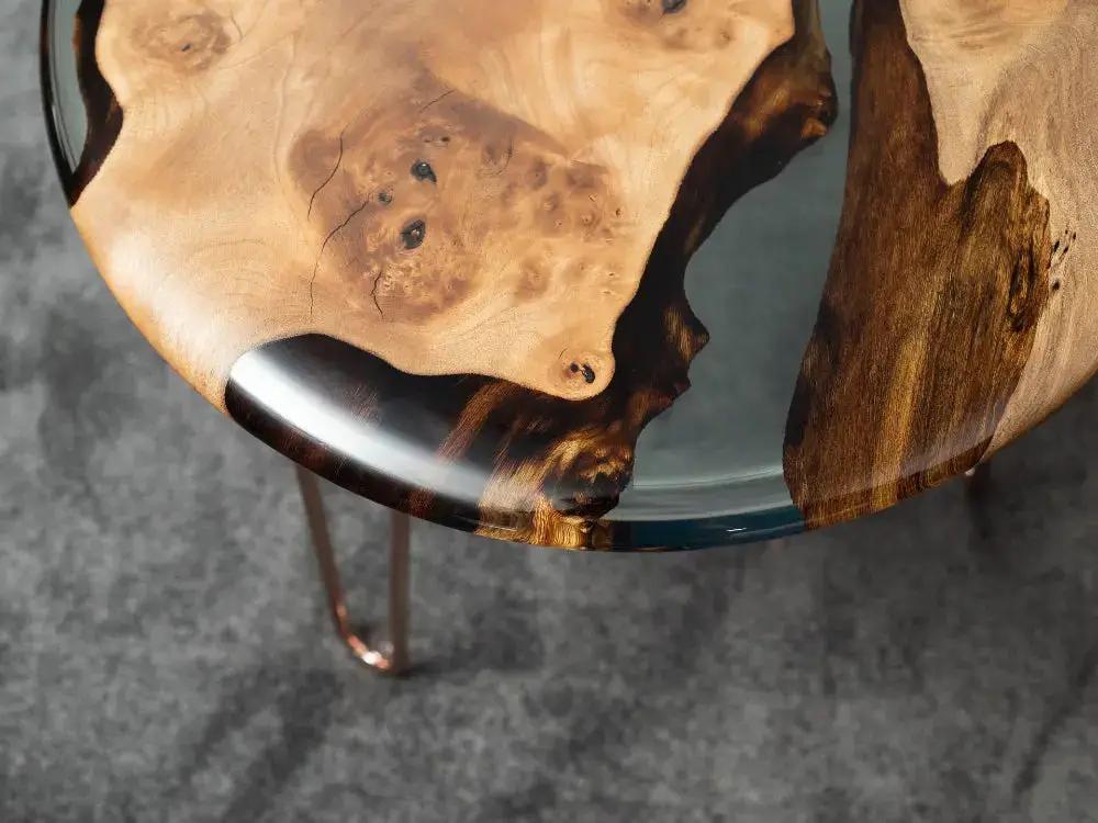 Round Side - End - Accent Table with rounded edge | Osso Collection, photo 4 of 7