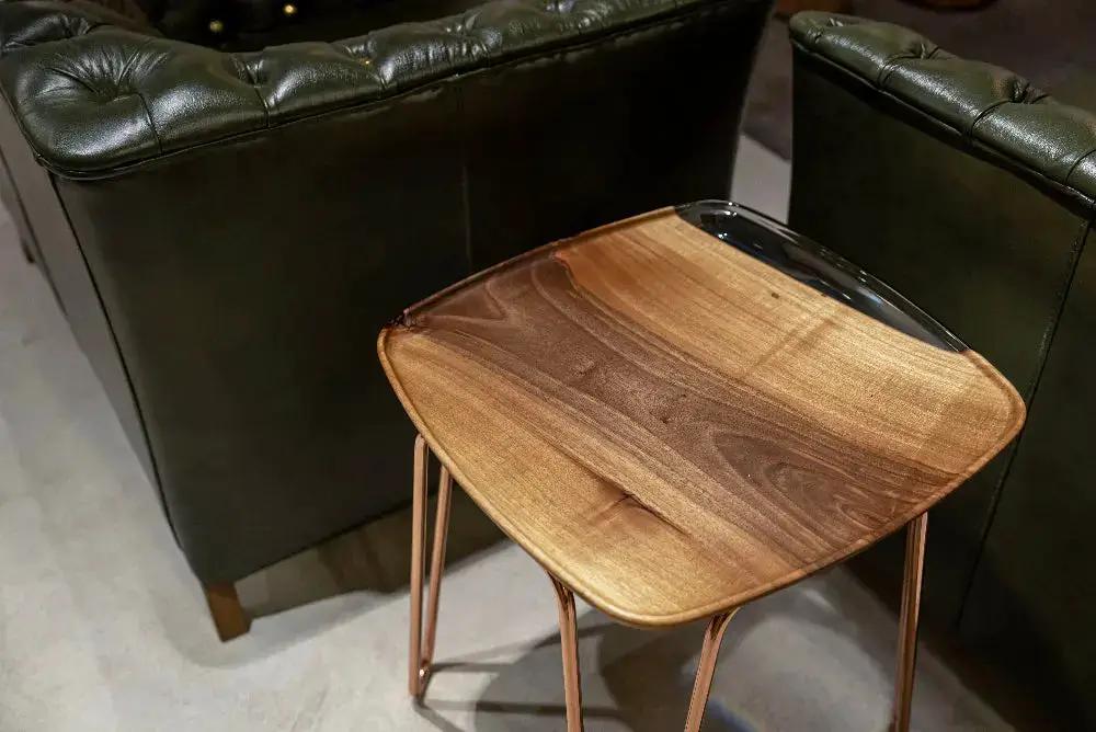 Rectangular Resin Side Table | Ivory Side Table, photo 4 of 11