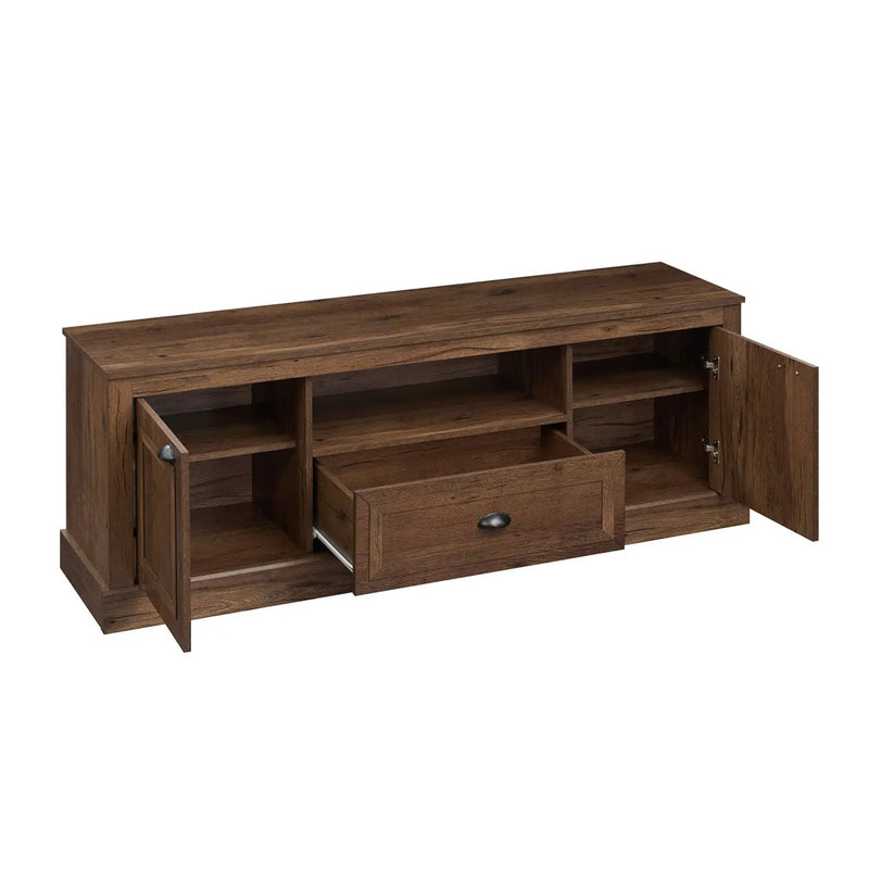 Farmhouse TV Stand for 70" TVs with Storage Cabinets by DirectDeals