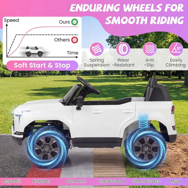 Ride on Car 24V 4WD Licensed LEXUS GX550 Electric Vehicle with Remote for Boys Girls Aged 3+ by DirectDeals