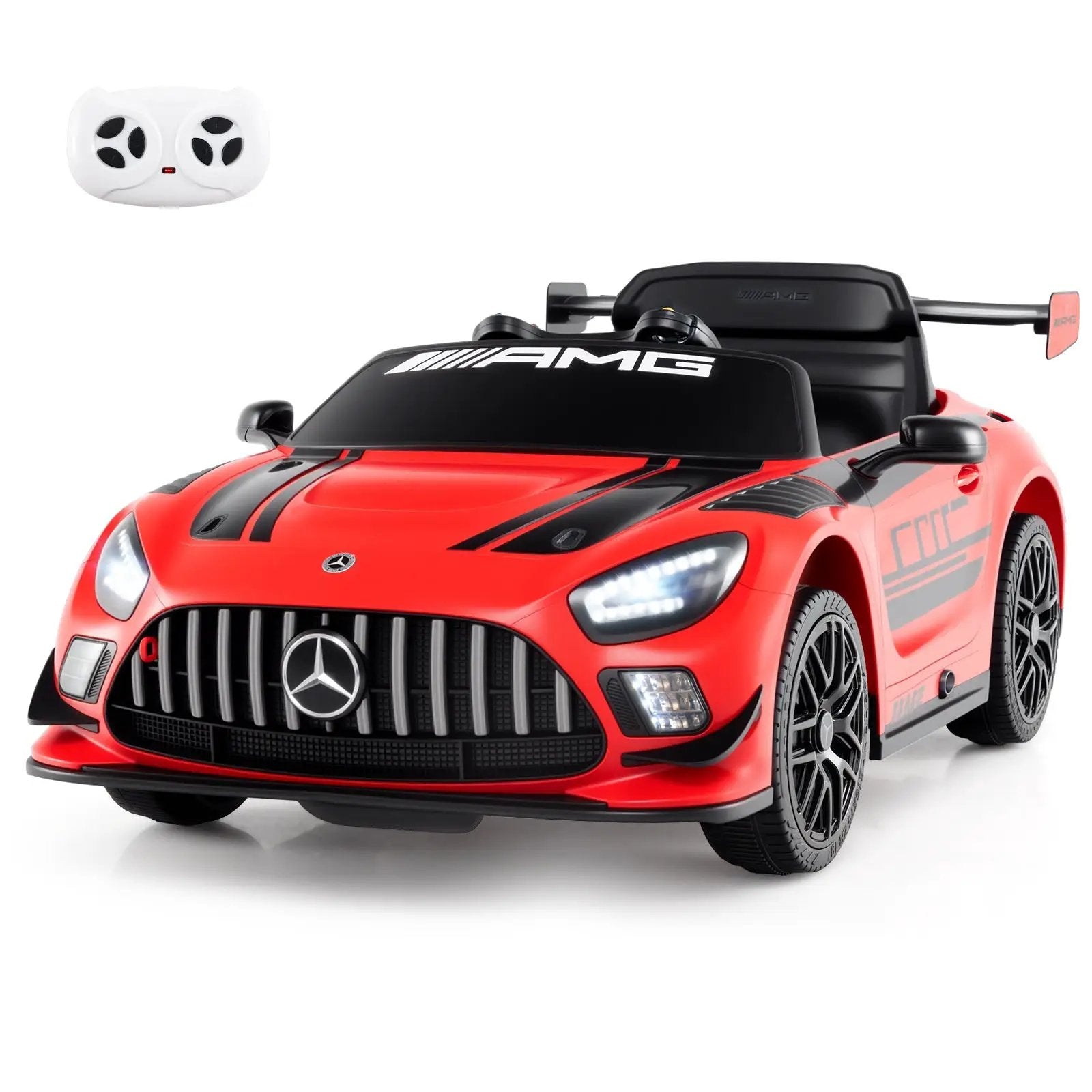 12V Kids Ride-On Car Mercedes-AMG GT3 Licensed with Adjustable Speed by DirectDeals