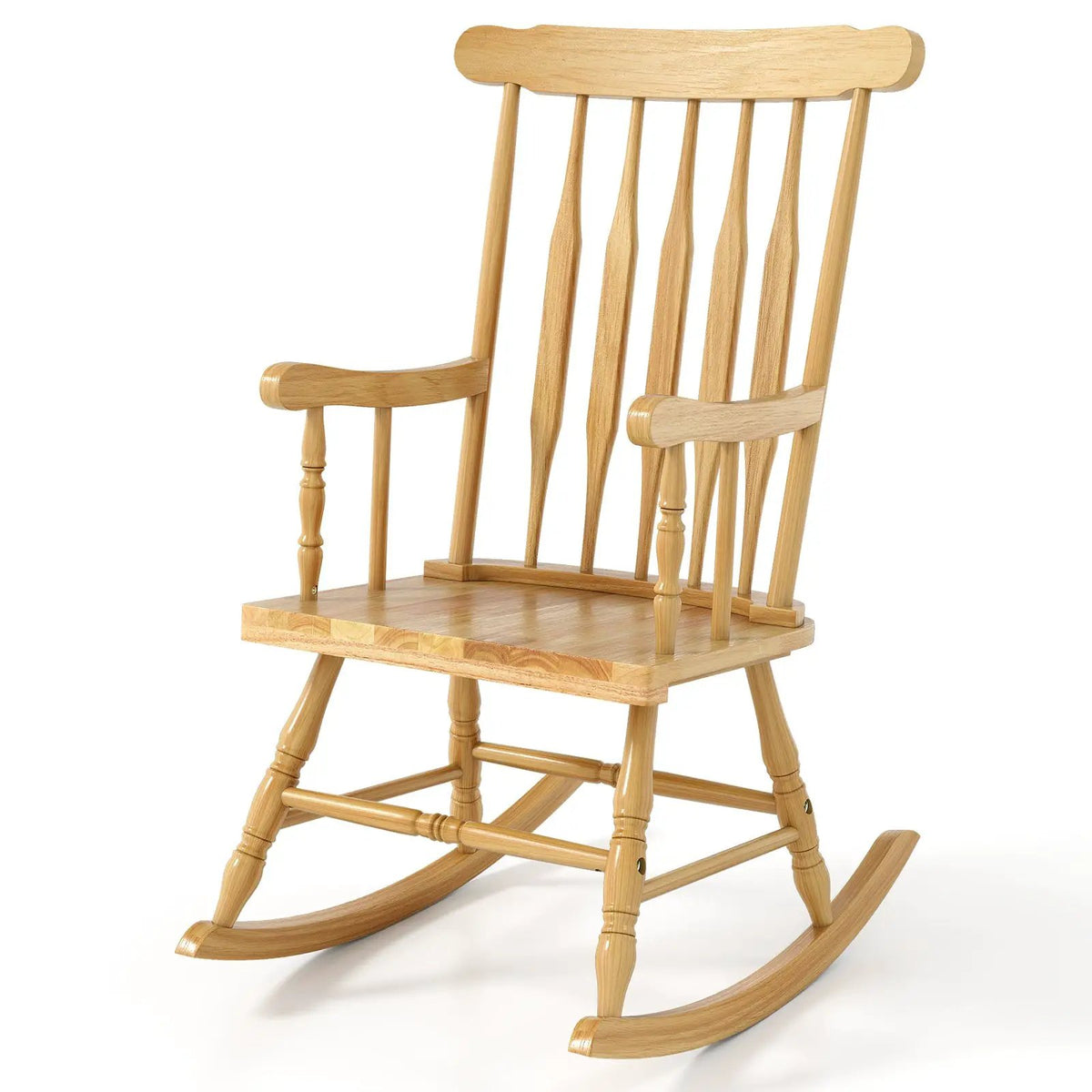 Rocking Chair with Solid Wooden Frame for Garden and Patio, photo 10 of 10
