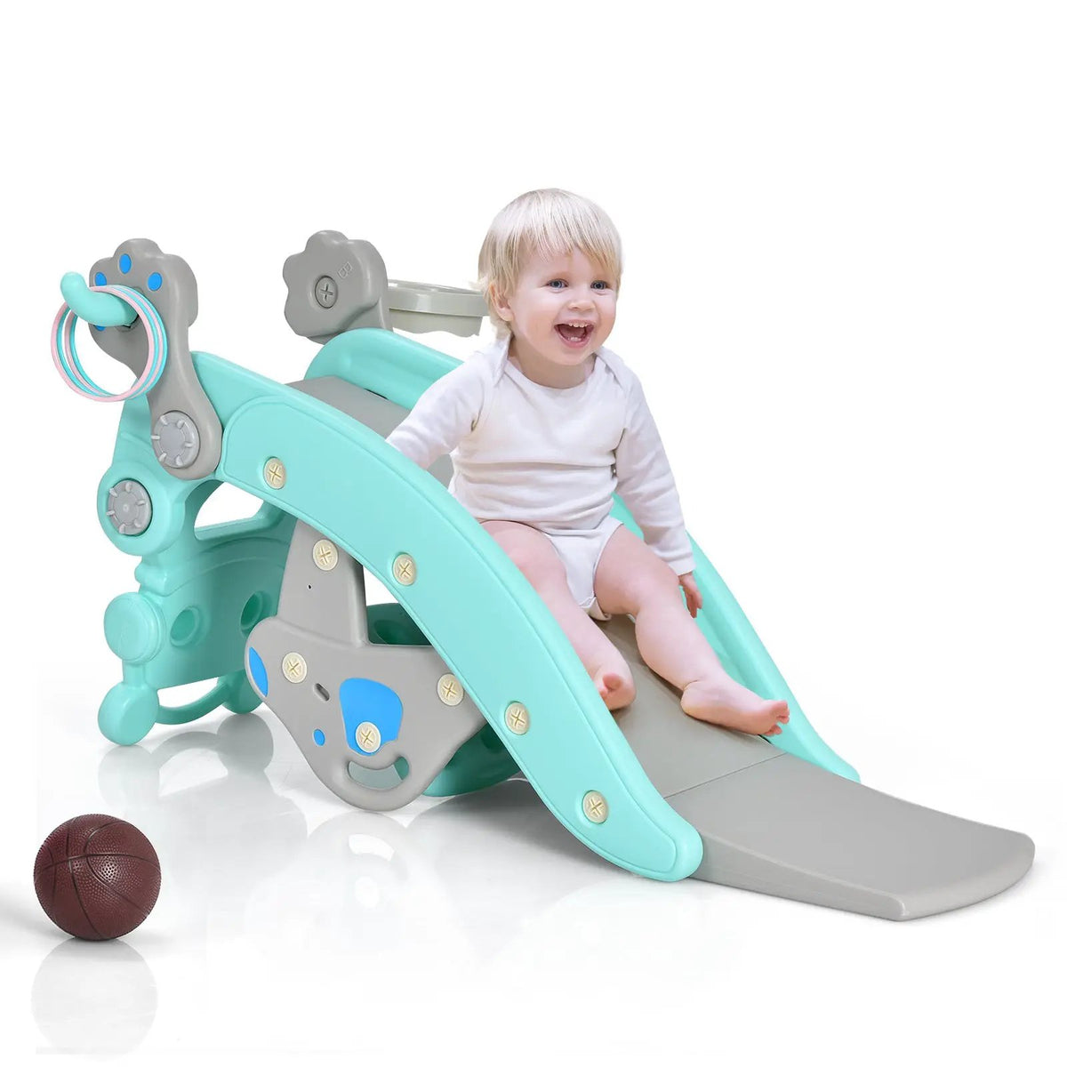 4-in-1 Rocking Horse and Slide Set for Kids, photo 4 of 9