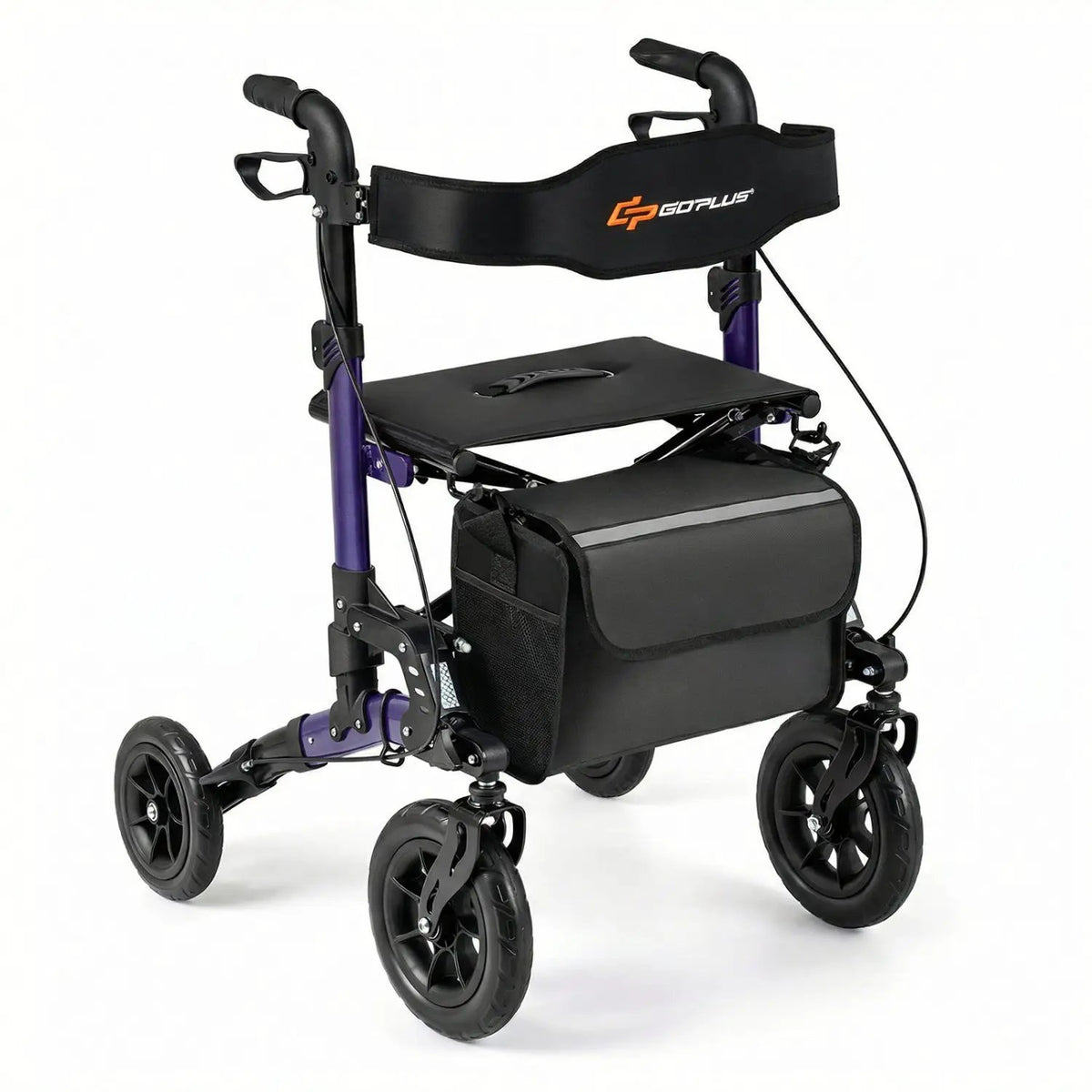 Rollator Walker for Seniors Folding Rolling Walker with Seat, photo 4 of 24