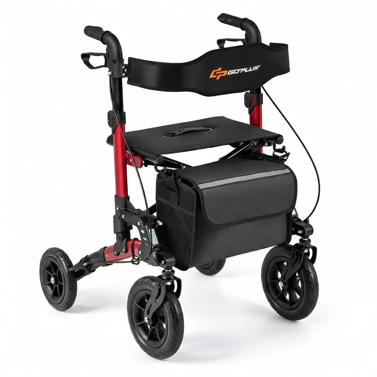 Rollator Walker for Seniors Folding Rolling Walker with Seat by DirectDeals