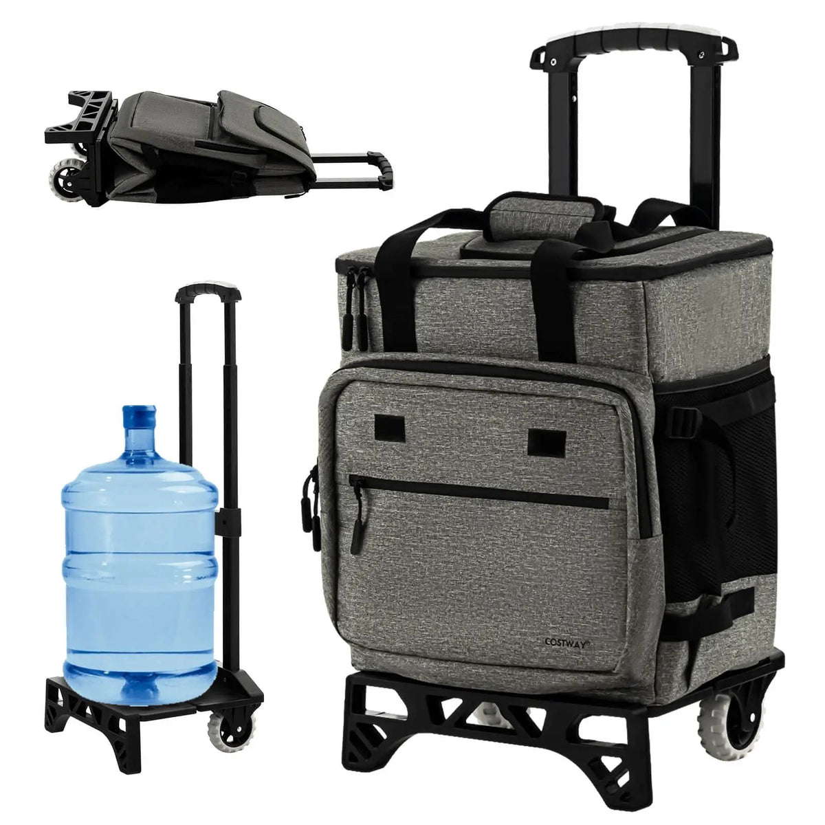 50-Can Large Leakproof Rolling Cooler with Detachable Bottom Plate by DirectDeals