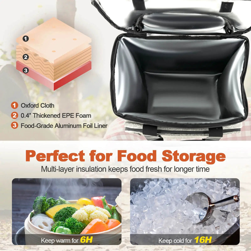 50-Can Large Leakproof Rolling Cooler with Detachable Bottom Plate by DirectDeals