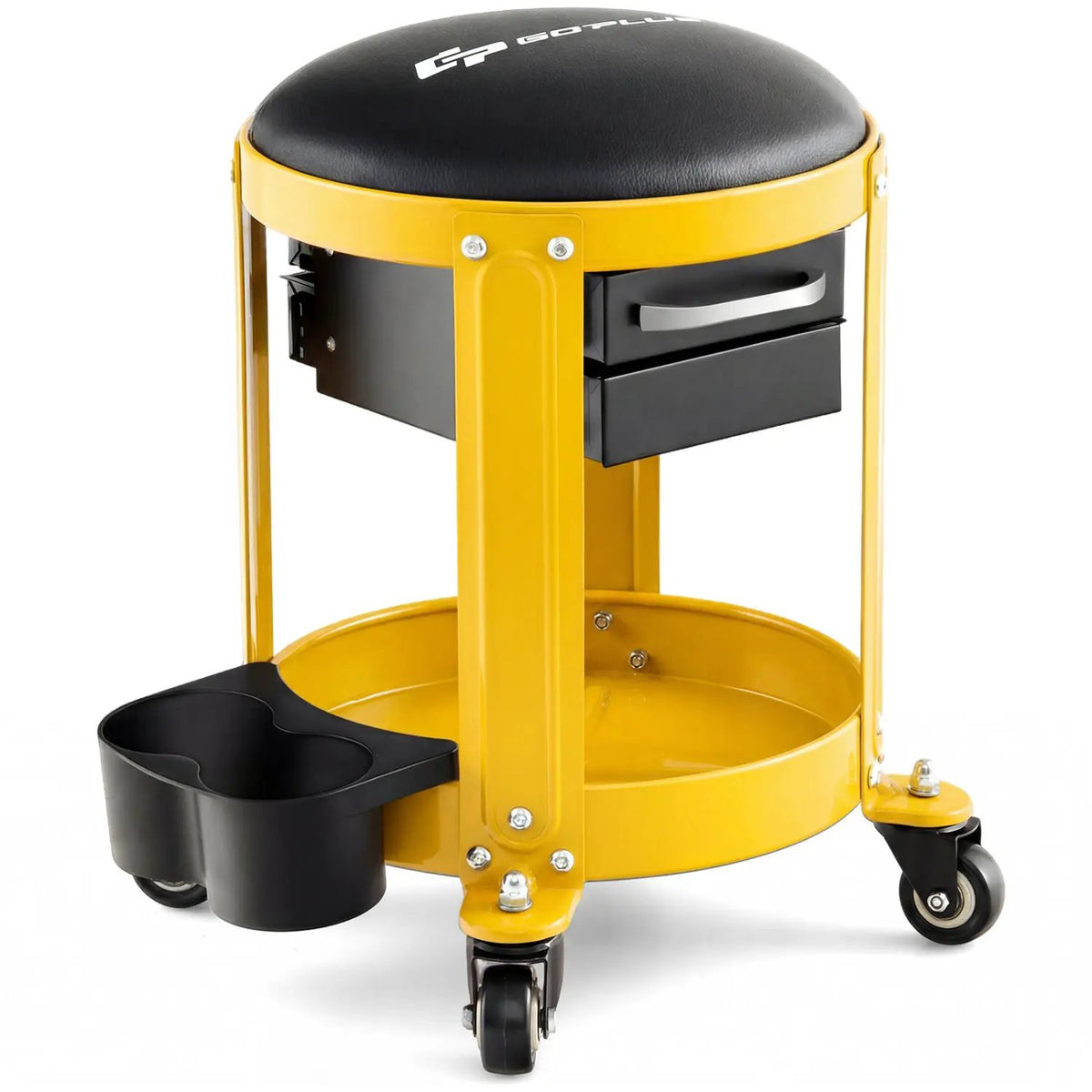 Rolling Mechanic Stool with Removable Padded Seat and Drawers, photo 7 of 7
