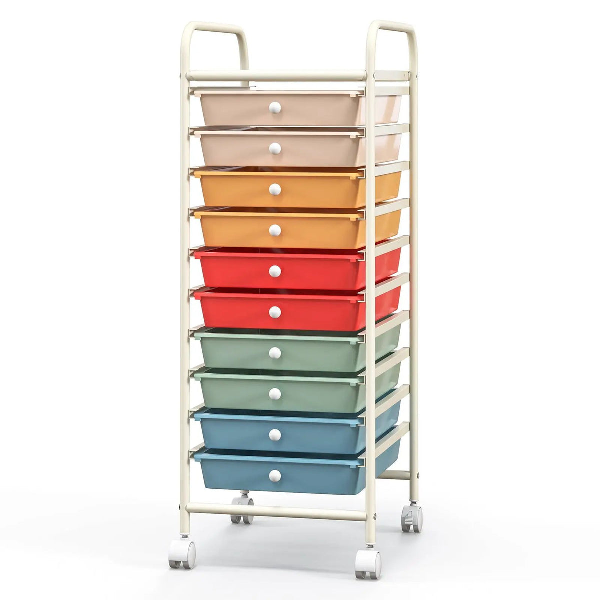 10 Drawer Rolling Storage Cart Organizer with 4 Universal Casters, photo 4 of 20