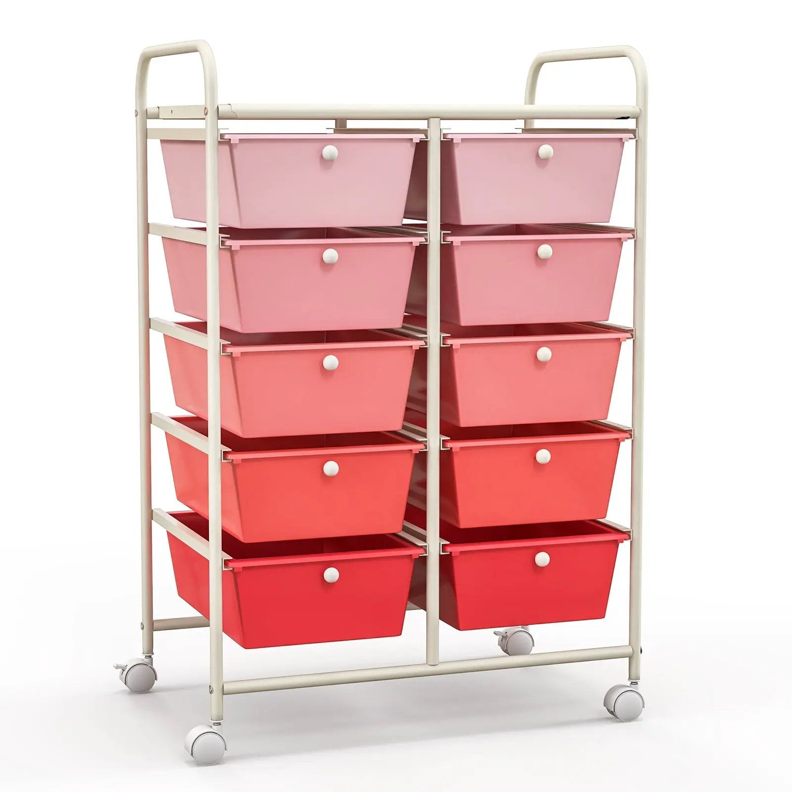 10-Drawer Rolling Storage Cart by DirectDeals