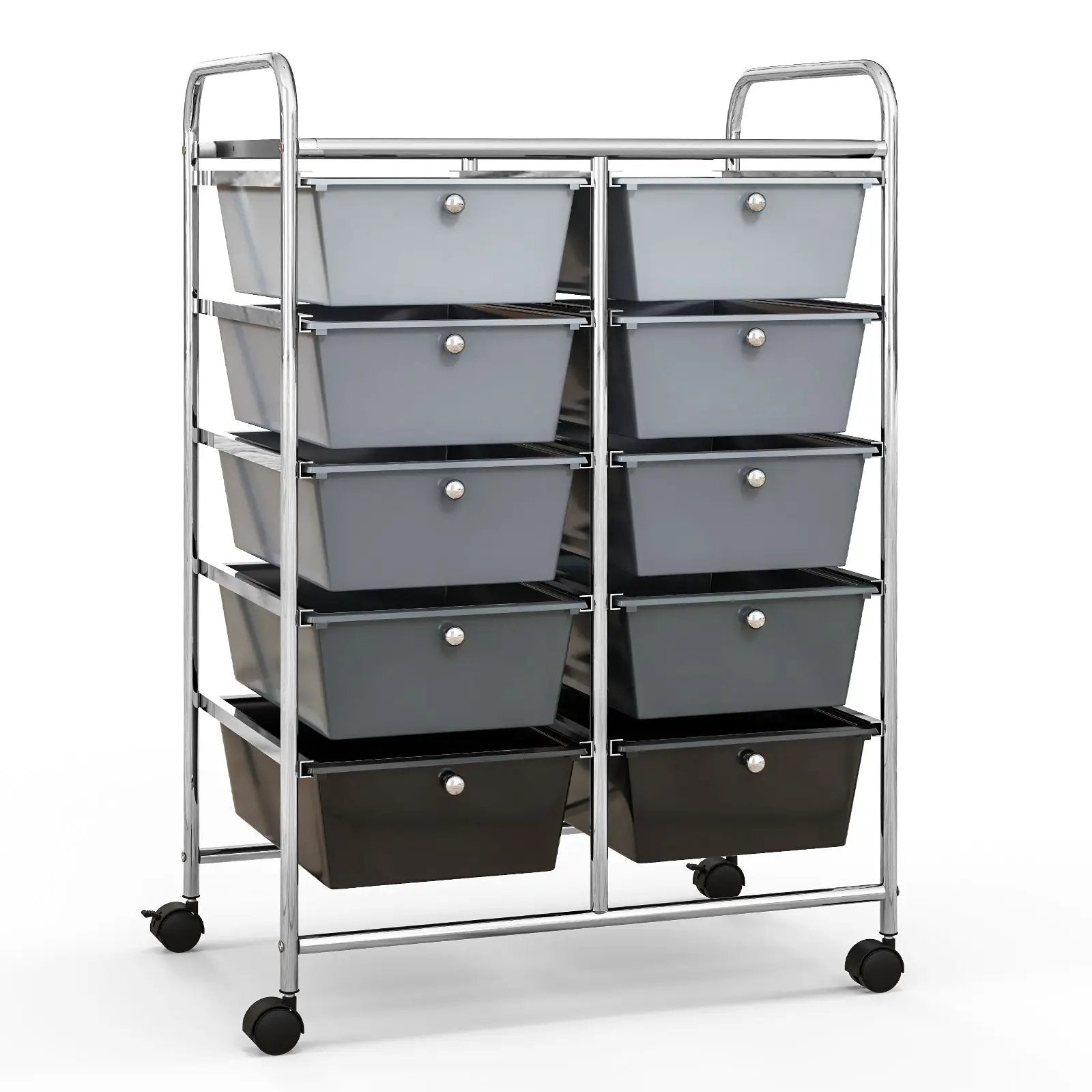 10-Drawer Rolling Storage Cart by DirectDeals