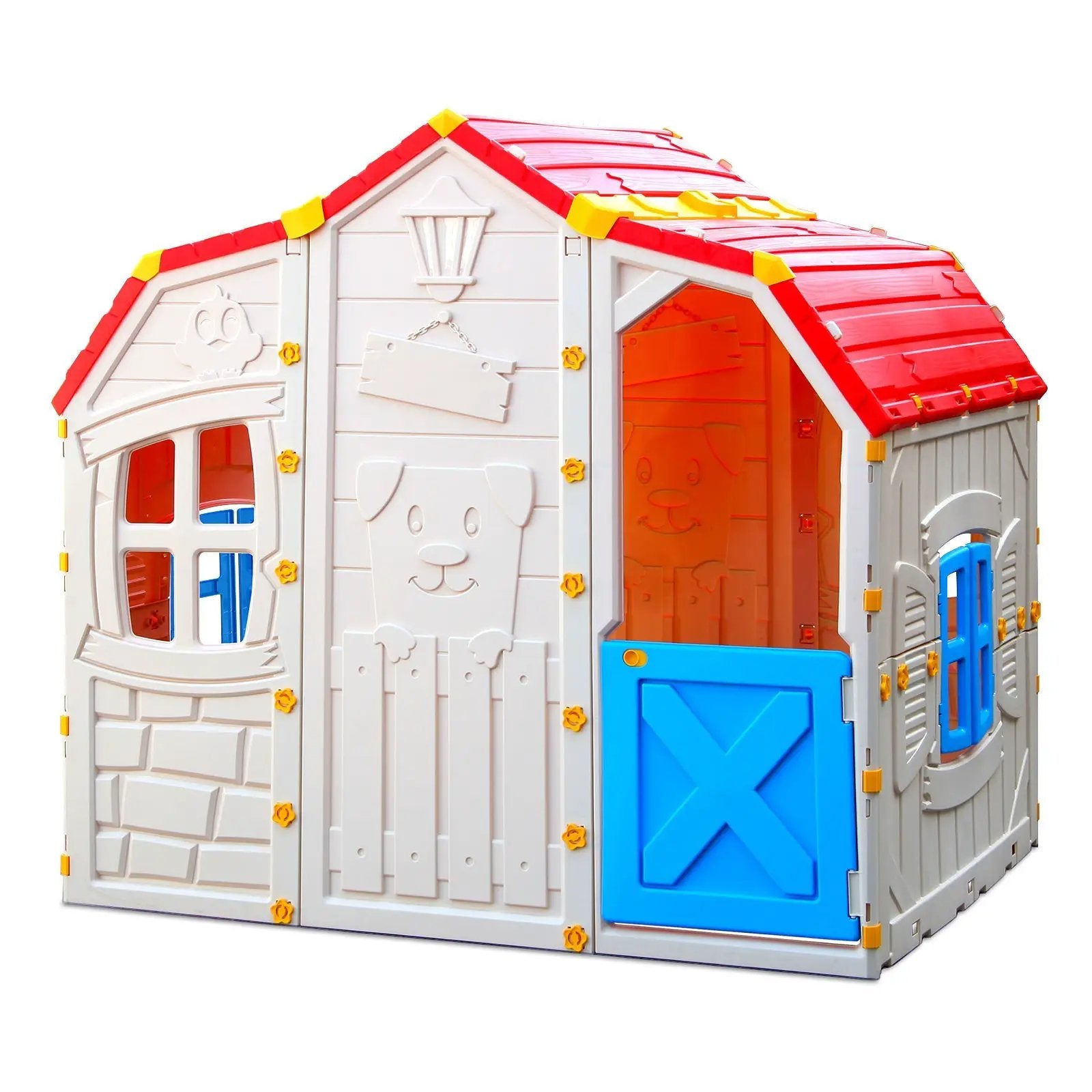 Cottage Kids Playhouse with Openable Windows and Working Door by DirectDeals