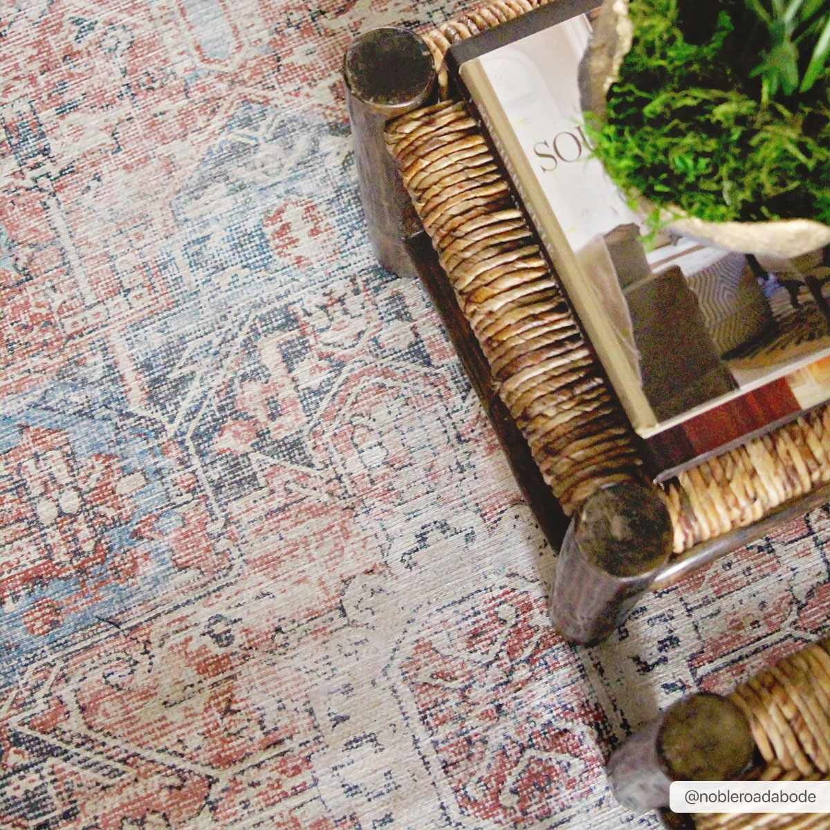 Rosman Distressed Washable Rug, photo 4 of 32