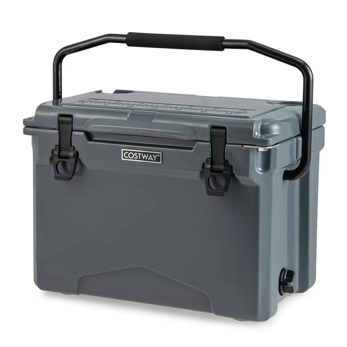 25 QT Hard Cooler with Aluminum Handle and Integrated Cup Holders by DirectDeals
