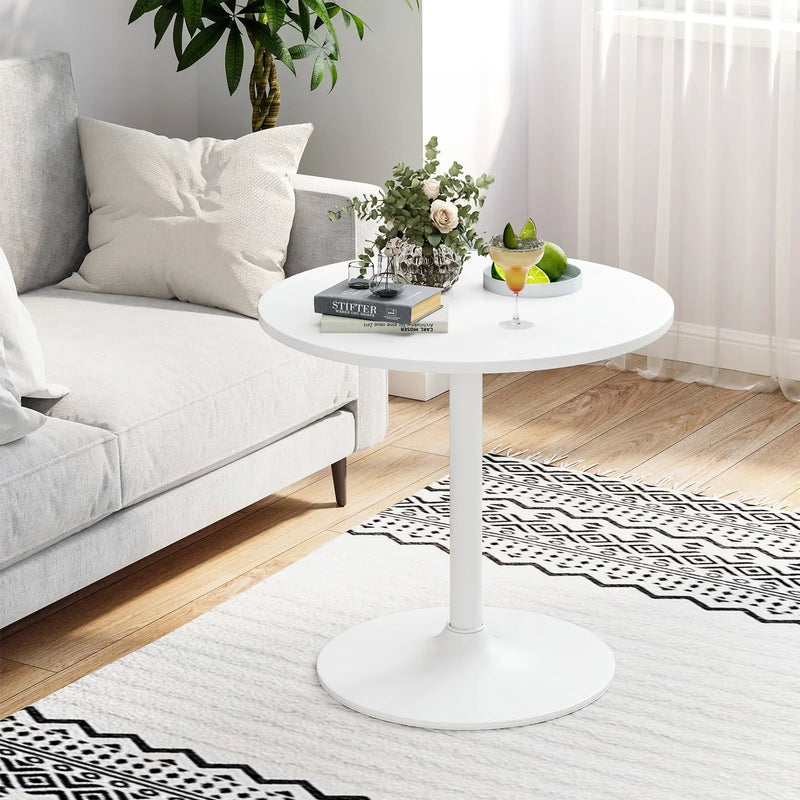 Round Bistro Table 40 Inch Bar Height Tall Coffee Cocktail Table by DirectDeals