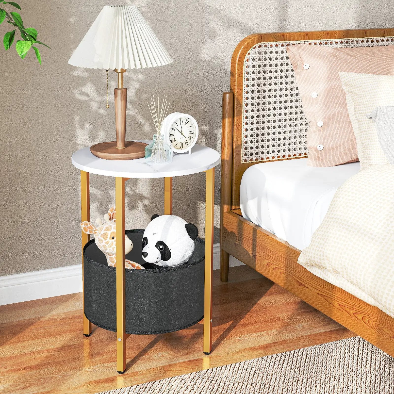 4-Tier Console Table 41 Inches Entryway Table with Storage Shelves by DirectDeals