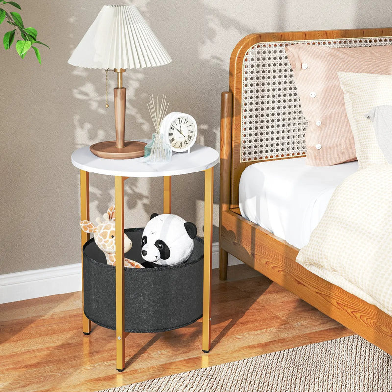 4-Tier Console Table 41 Inches Entryway Table with Storage Shelves by DirectDeals