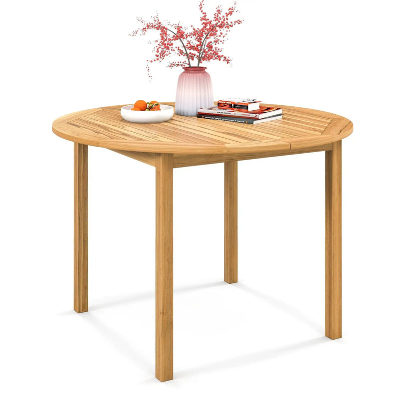 4-Person Large Round Outdoor Dining Table by DirectDeals