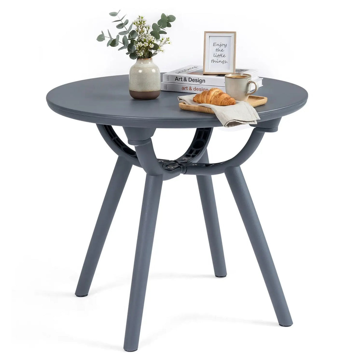 Round Patio Storage Side Table for Poolside and Balcony, photo 11 of 16