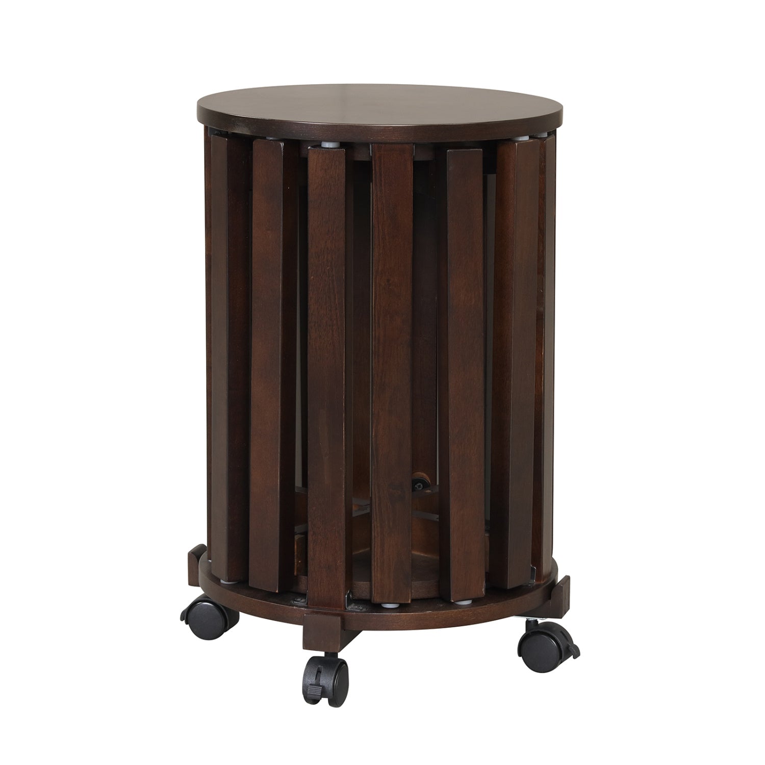 Round Portable Wood Nesting Stools with Locking Casters by DirectDeals