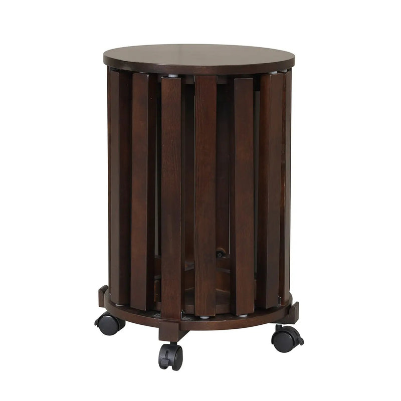 Round Portable Wood Nesting Stools with Locking Casters by DirectDeals