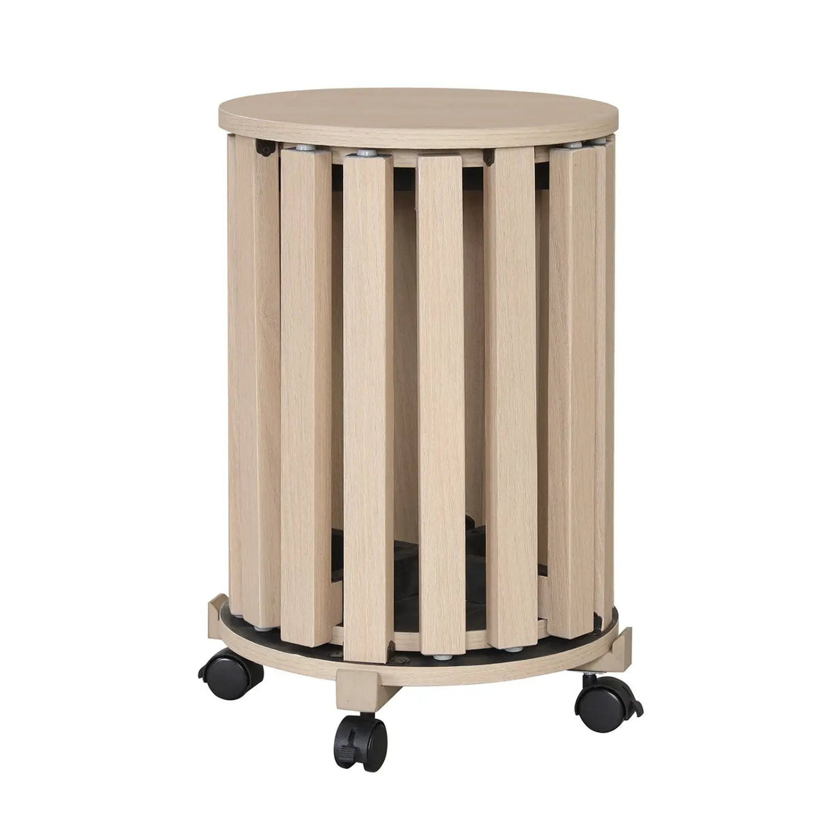 Round Portable Wood Nesting Stools with Locking Casters, photo 11 of 16
