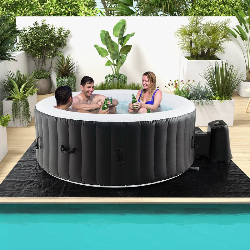 70/80 Inches Round SPA Pool Hottub with 110/130 Air Jets Electric Heater Pump by DirectDeals