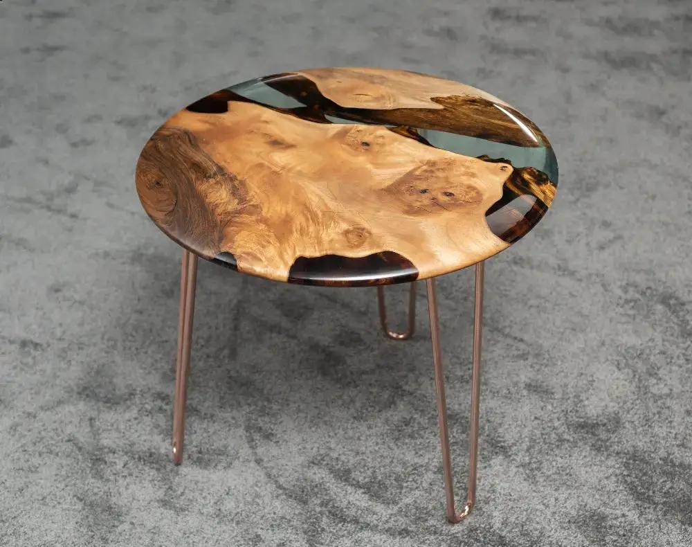Round Side - End - Accent Table with rounded edge | Osso Collection, photo 2 of 7