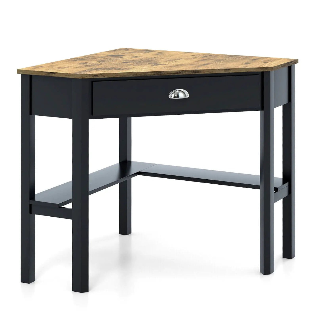 Corner Wooden Piece Laptop Computer Desk, photo 13 of 13