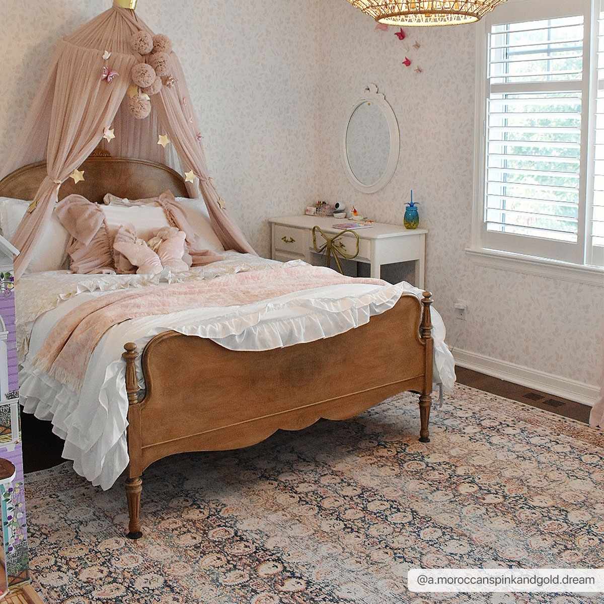 Maligaya Distressed Washable Rug - Clearance by Boutique Rugs