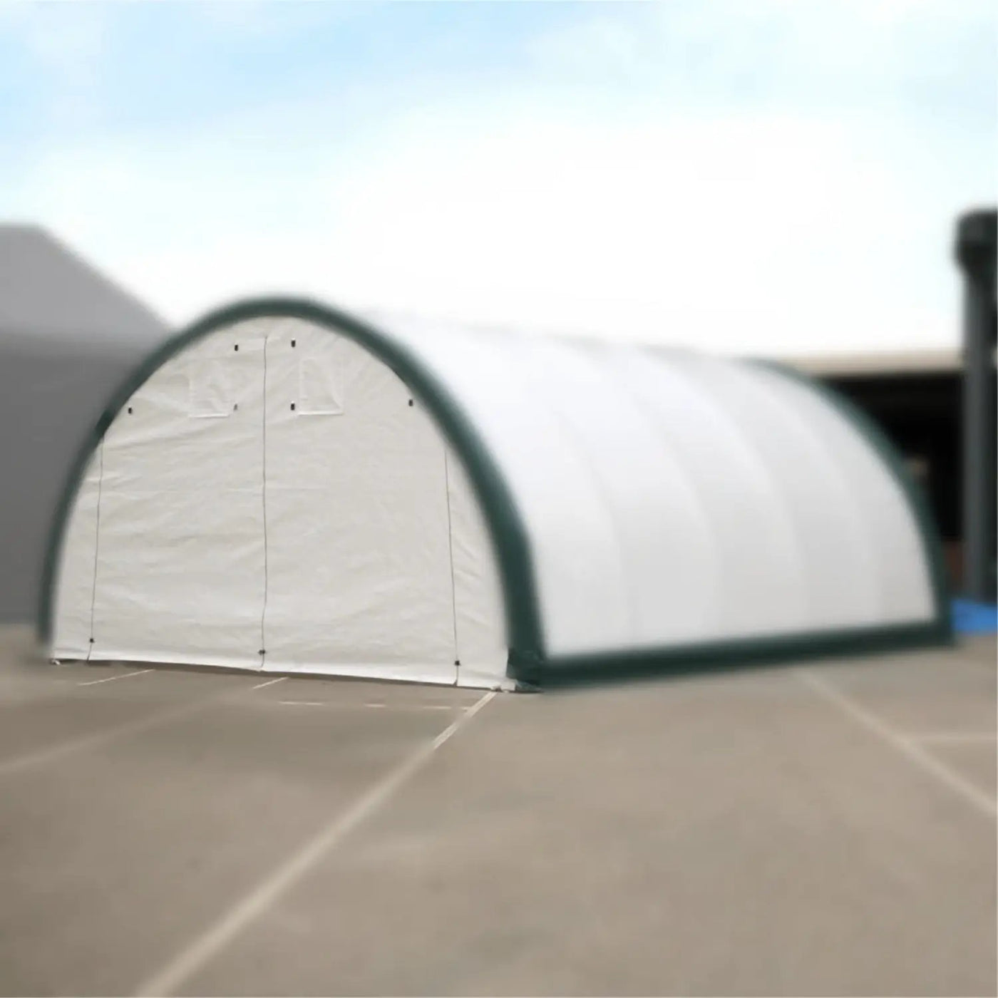 Front/Rear Panel with Zipper Door for W20'xH12' Storage Shelter by Chery Industrial