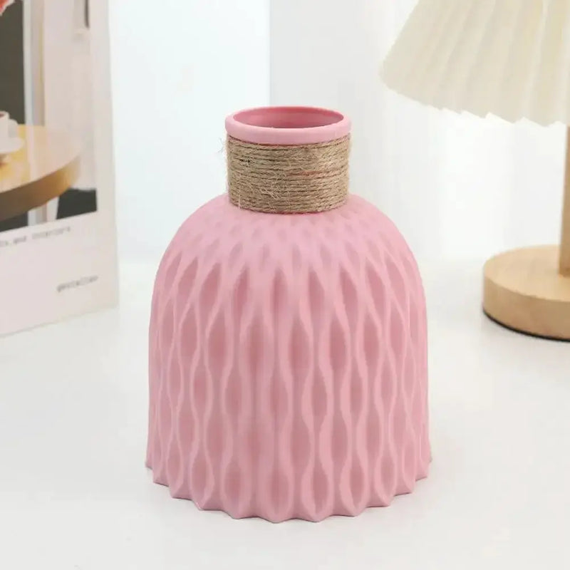 Vase - Decorative Ceramic White by House Of Avana