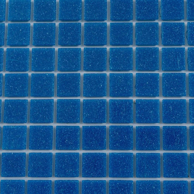 Azure Blue 12x12 Uniform Square Glossy Glass Mosaic Tile (20 pack, 20 sq ft/case) by Apollo Tile