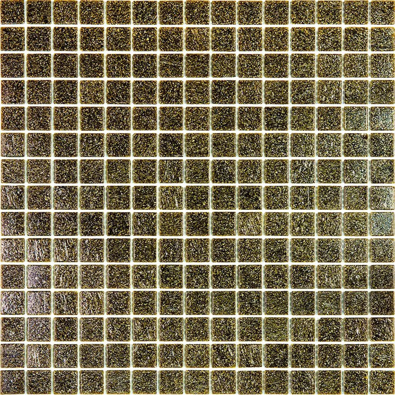Peanut Brown 12x12 Glossy Uniform Square Glass Mosaic Tile (20 pack, 20 sq ft/case) by Apollo Tile