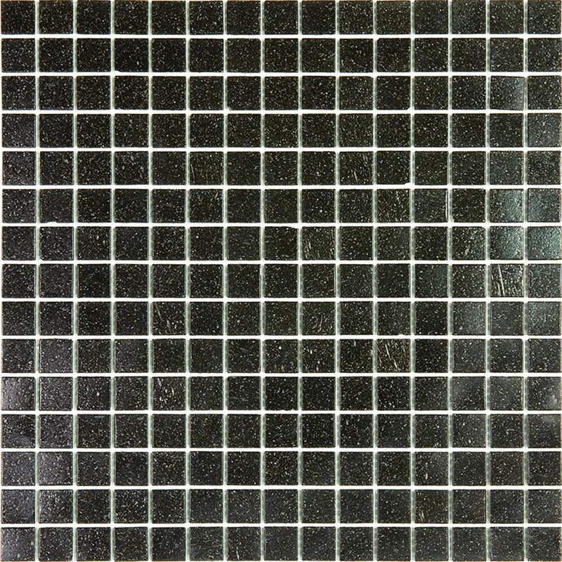 Dark Brown 12x12 Glossy Uniform Square Glass Mosaic Tile (20 pack, 20 sq ft/case) by Apollo Tile