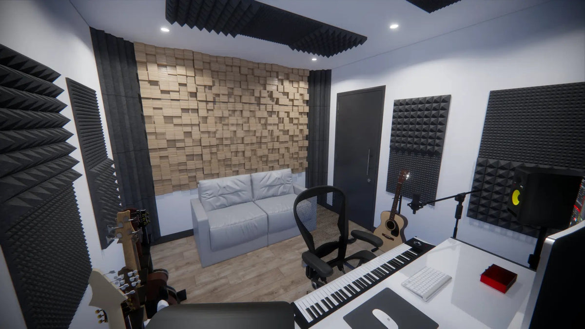 Wood Acoustic Diffuser Panel | Solid Paulownia Wood Sound Diffuser for Studios & Home Theaters, photo 8 of 13