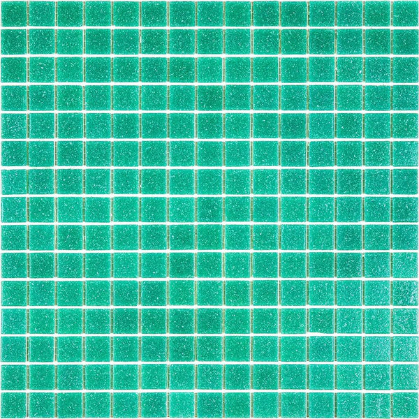 Jade Green 12x12 Glossy Uniform Square Glass Mosaic Tile (20 pack, 20 sq ft/case)