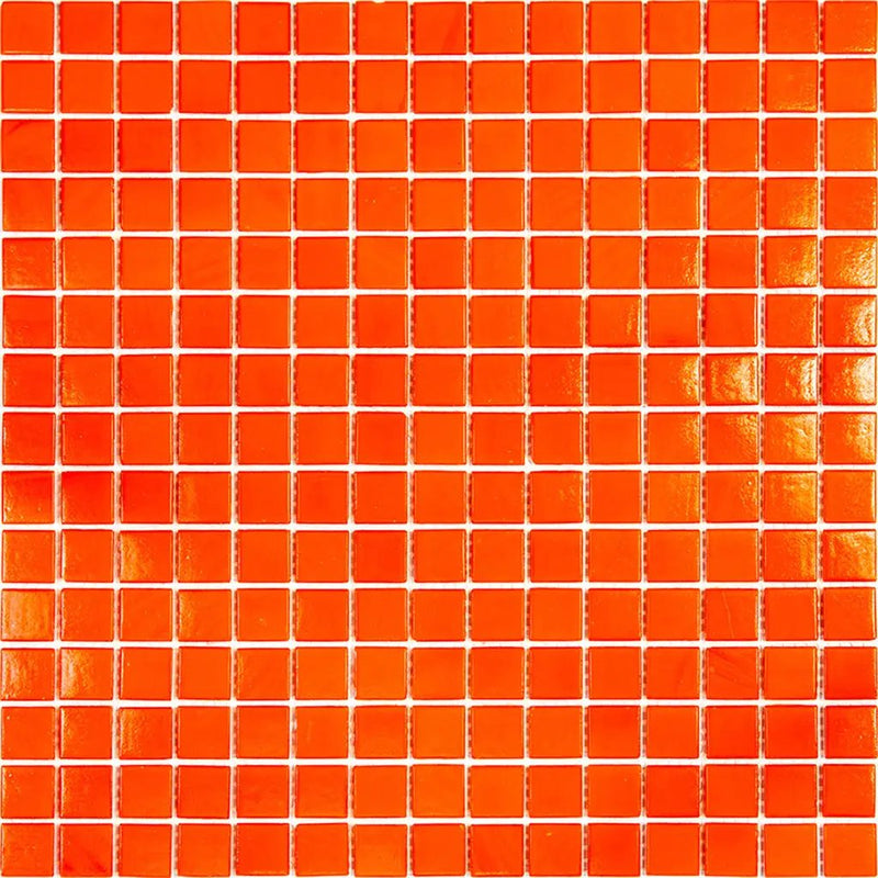 Scarlet Red 12x12 Uniform Square Glossy Glass Mosaic Tile (20 pack, 20 sq ft/case) by Apollo Tile