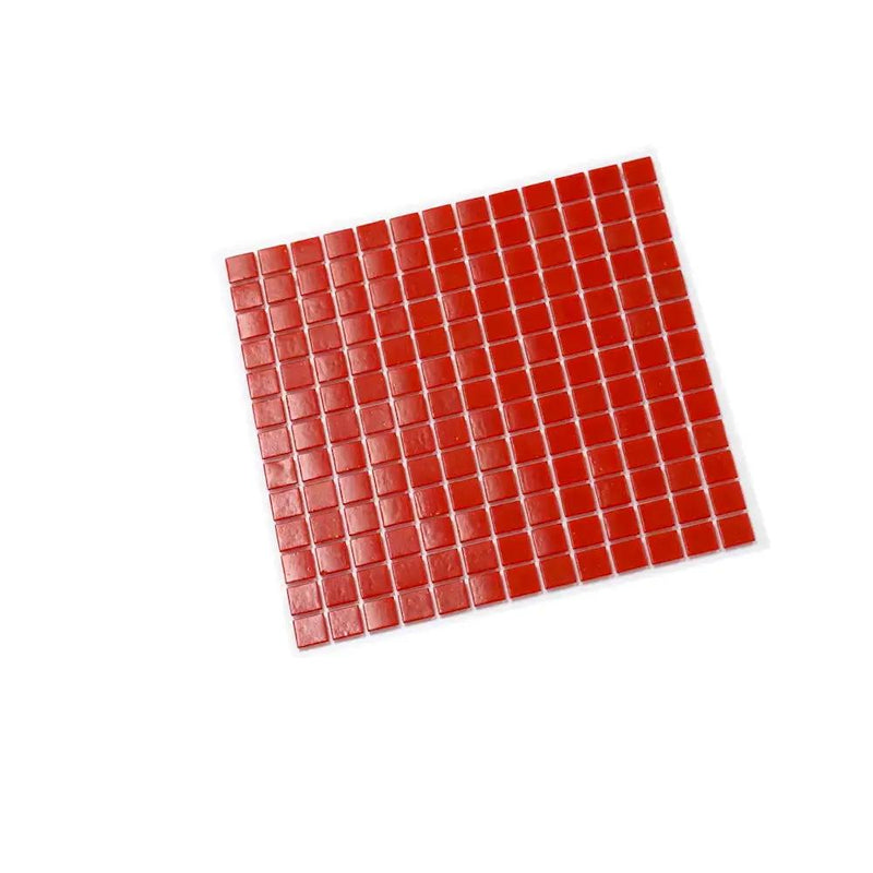 Candy Red 12x12 Glossy Uniform Square Glass Mosaic Tile (20 pack, 20 sq ft/case) by Apollo Tile