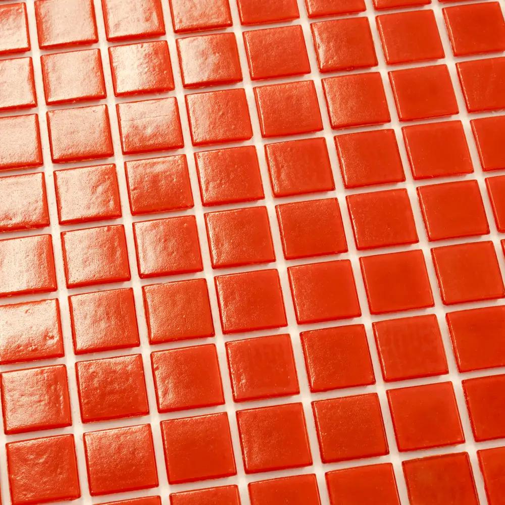 Candy Red 12x12 Glossy Uniform Square Glass Mosaic Tile (20 pack, 20 sq ft/case) by Apollo Tile