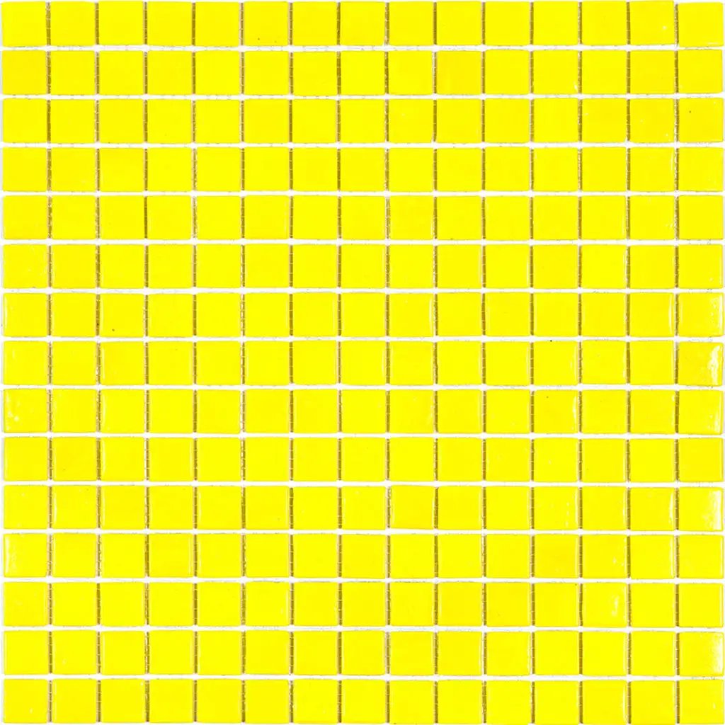 Yellow 12x12 Glossy Uniform Square Glass Mosaic Tile (20 pack, 20 sq ft/case) by Apollo Tile